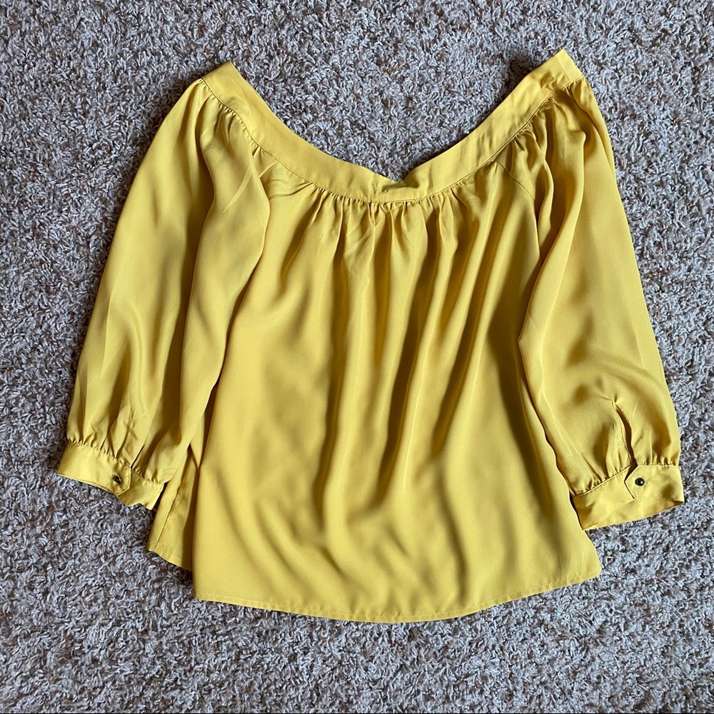 Maeve Mustard Yellow Blouse Marigold - Picture 9 of 12
